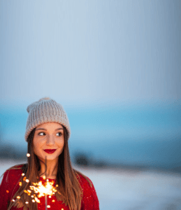 image of lasik patient at new years